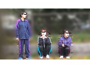 合宿女学生 悪ノリ風呂小便